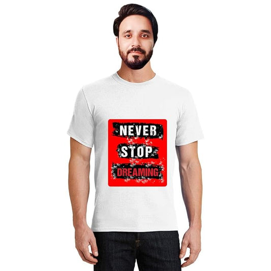 Light Green Polyester Round Neck  100GSM T-shirts