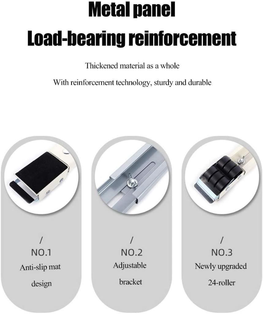 Multi-Functional Adjustable Trolley Fixed Mount Racks Holder (Pair of 1)